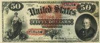 p149 from United States: 50 Dollars from 1869